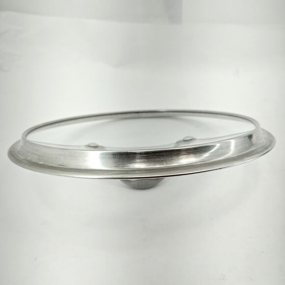 Calphalon 9-1/2" - 10-3/8" Glass And Stainless Steel Pot Pan Replacement Lid - Picture 2 of 3